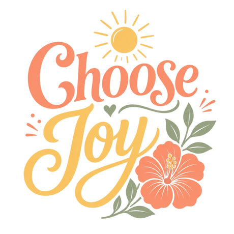 تيشيرت نسائي بتصميم Choose Joy (English)