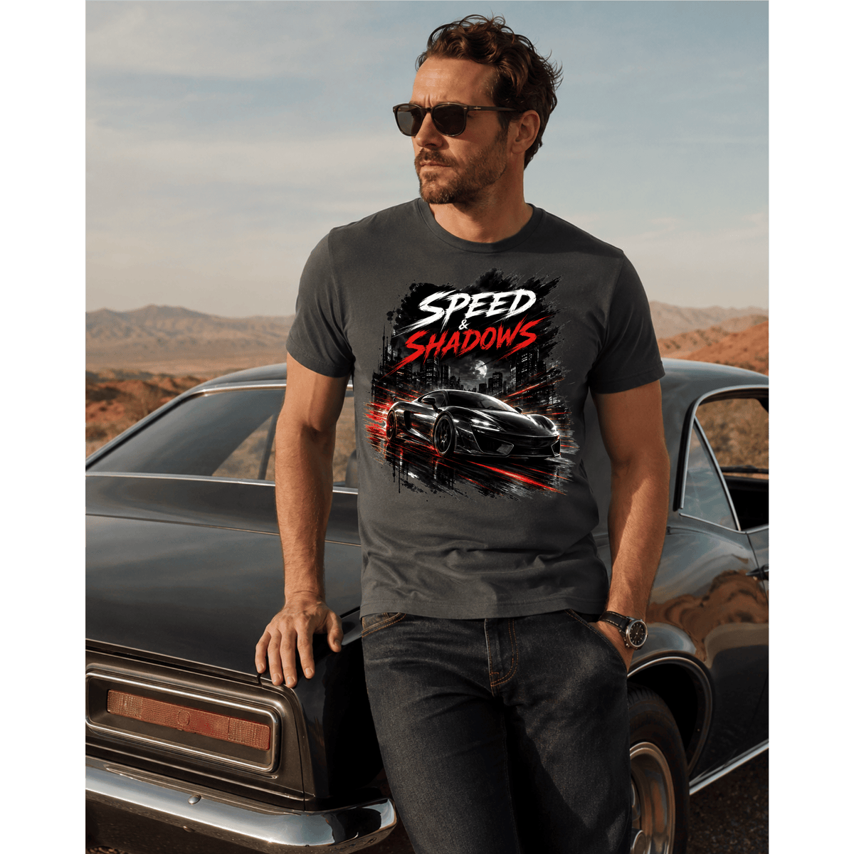 تيشيرت Speed & Shadows Car