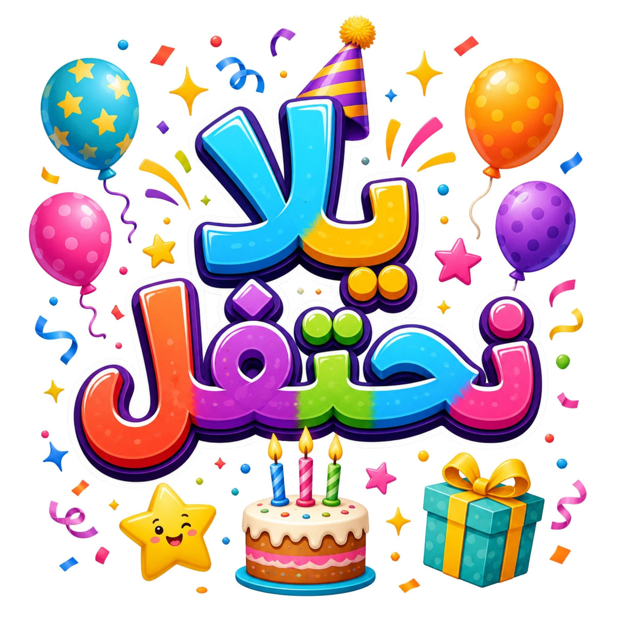 تيشيرت أطفال بتصميم Let’s Celebrate