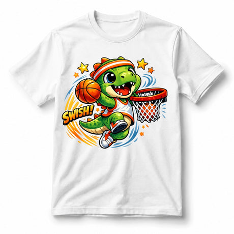 تيشيرت أطفال بتصميم Dunking Dino