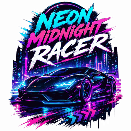 Neon Midnight Racer T-Shirt
