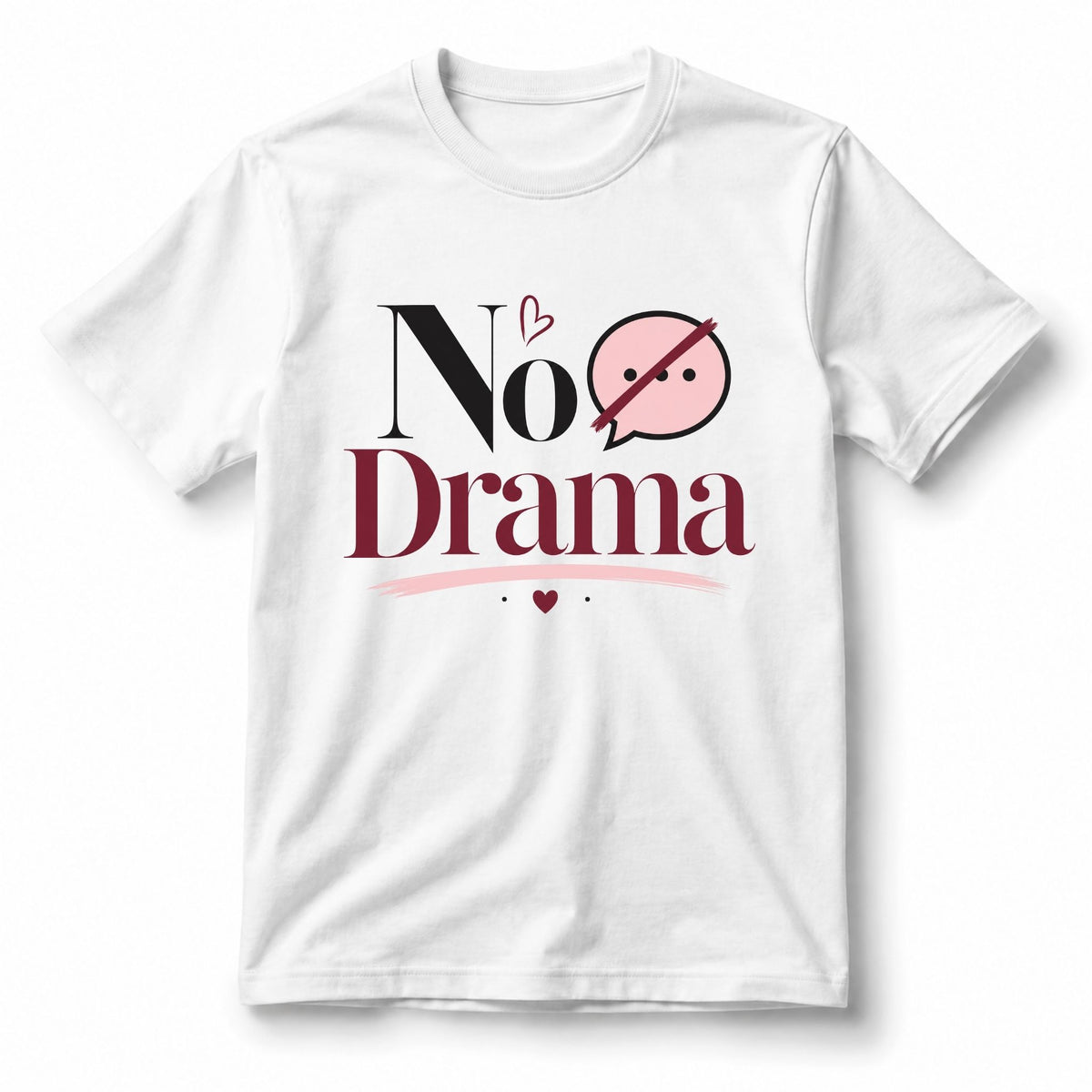تيشيرت نسائي بتصميم No Drama (English)