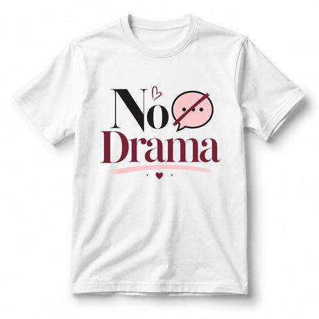 تيشيرت نسائي بتصميم No Drama (English)