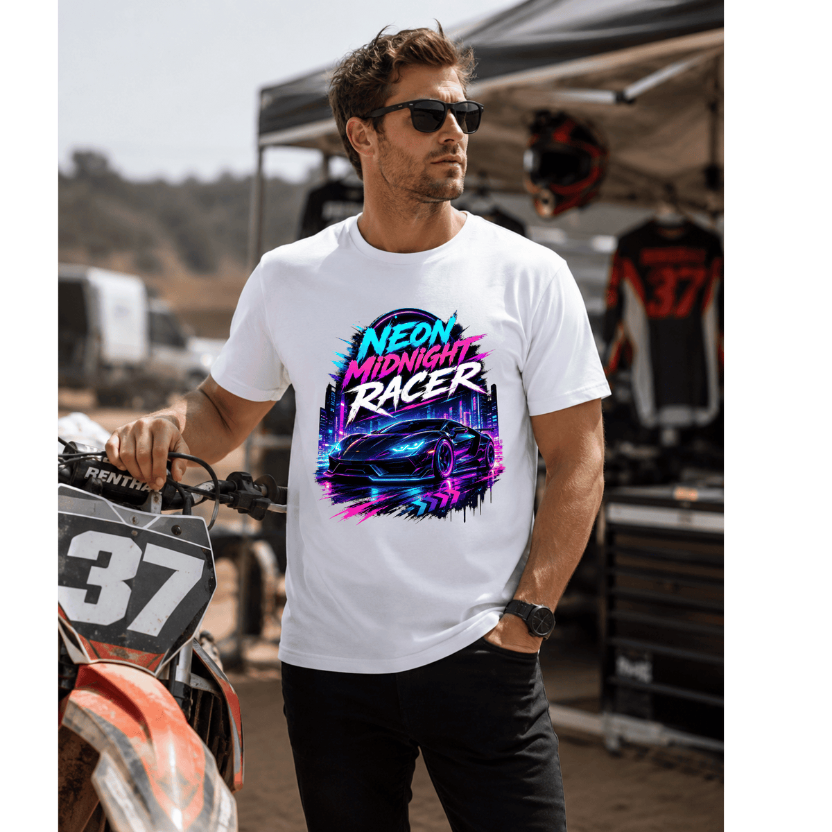 Neon Midnight Racer T-Shirt