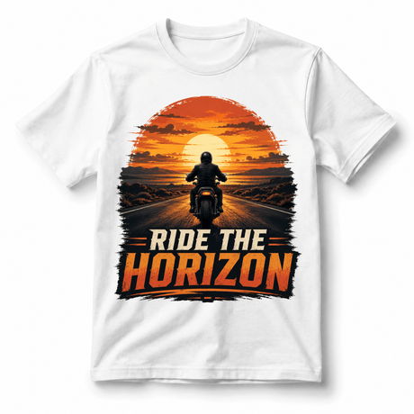 Ride the Horizon Sunset Biker T-Shirt