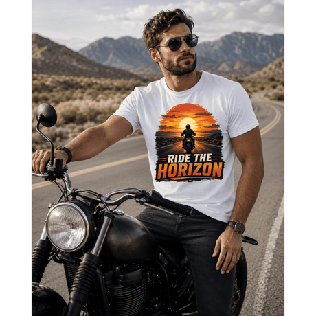 Ride the Horizon Sunset – Men’s T-Shirt