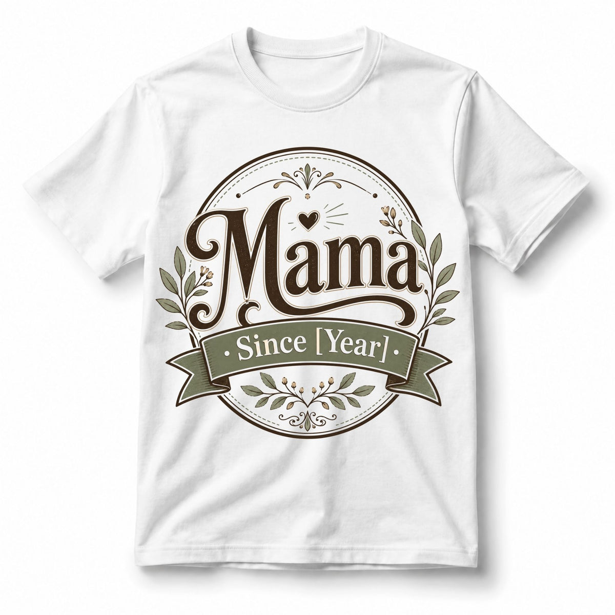 تيشيرت نسائي بتصميم Personalized Mama Since [Year]
