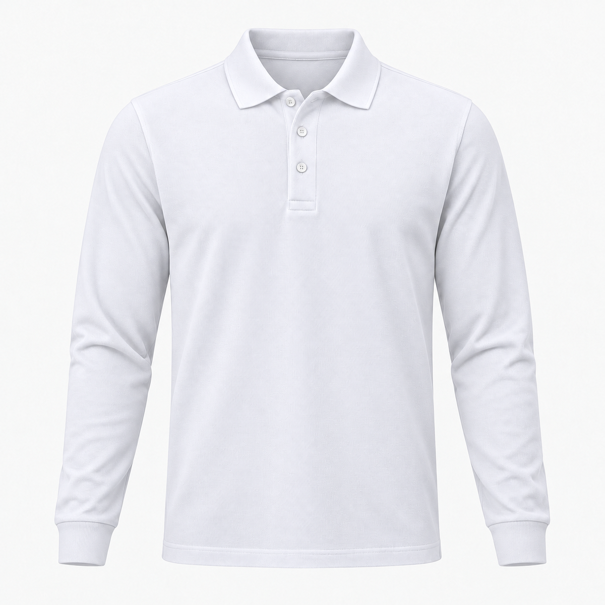 Adults’ Basic Long-Sleeve Polo T-Shirt
