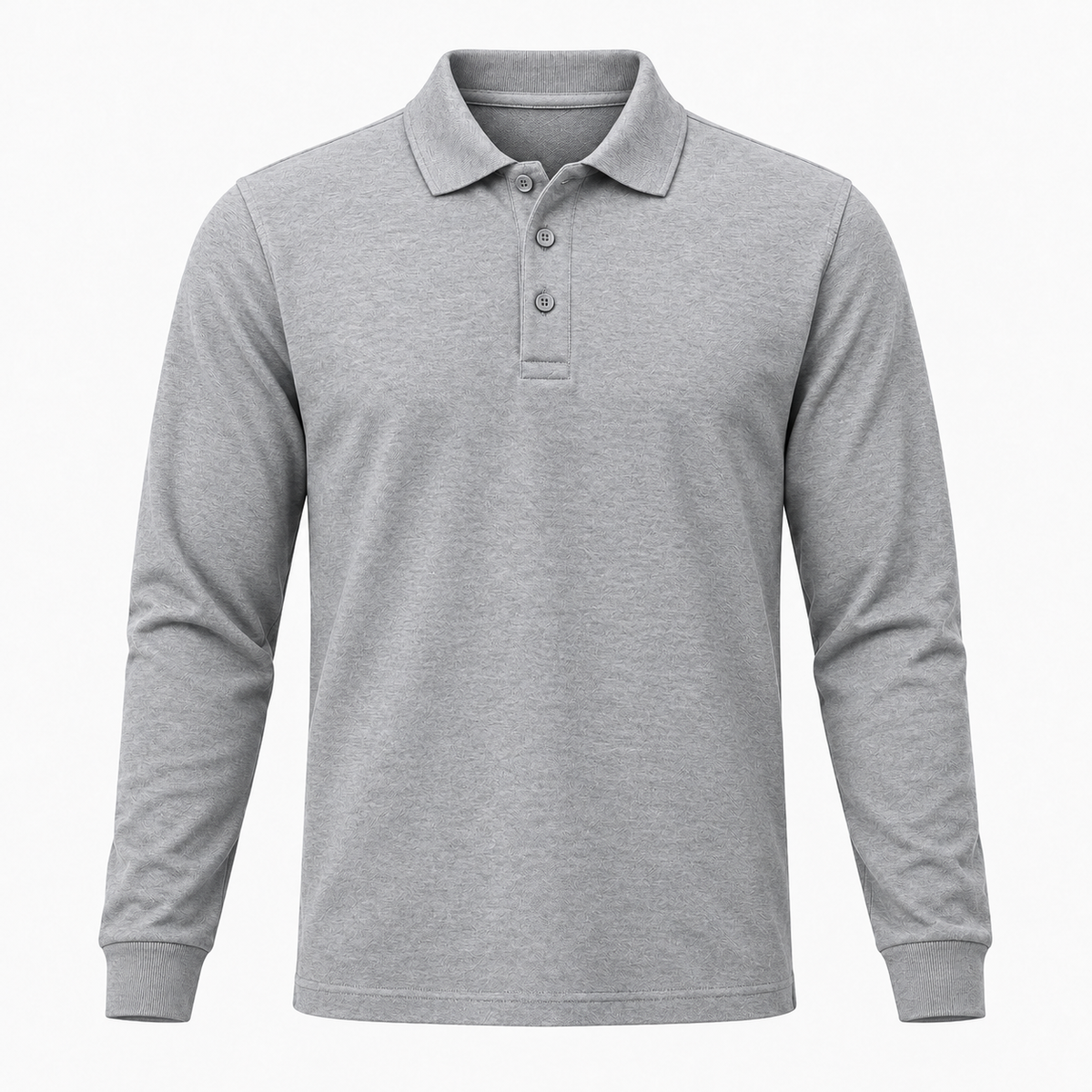 Adults’ Basic Long-Sleeve Polo T-Shirt