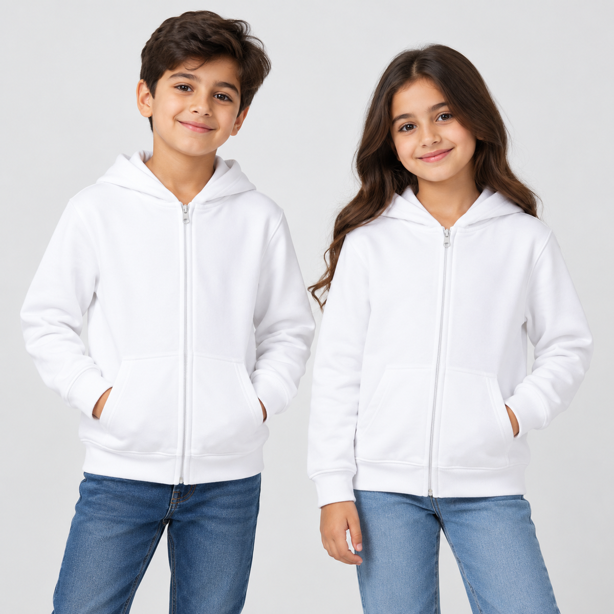 Kids’ Basic Zip-Up Hoodie